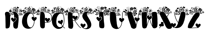 NN-SweetheartBlooms Bold Font UPPERCASE