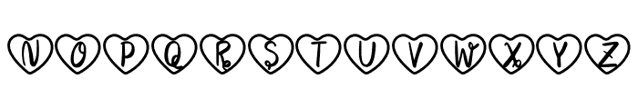 NN Valentines HeartD Font LOWERCASE
