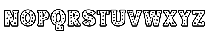NN Vintage Star Font UPPERCASE