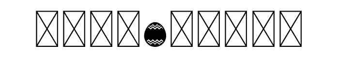 NNEaster Egg Tribal Font OTHER CHARS
