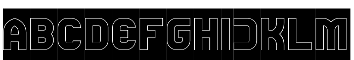 NORMAL LIFE-HOLLOW-INVERSE Font UPPERCASE