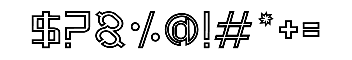 NOTHAN Outline Font OTHER CHARS