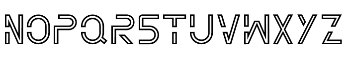 NOTHAN Outline Font LOWERCASE