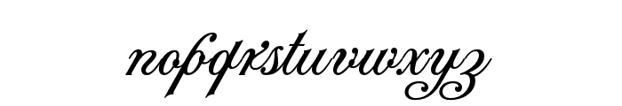NS Lasttown Script  Font LOWERCASE