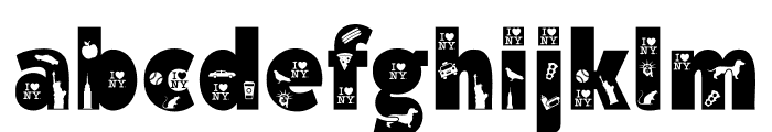 NYC Font LOWERCASE