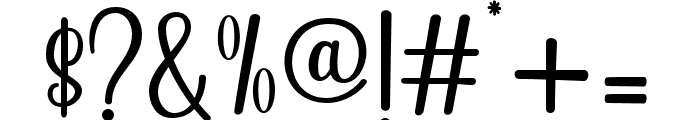 NabilaDelight-Regular Font OTHER CHARS
