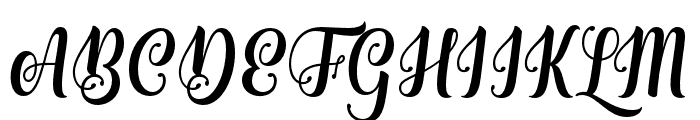 Nadella Regular Font UPPERCASE