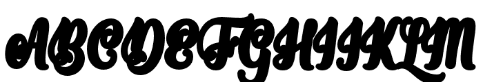 Nadella Shadow Font UPPERCASE