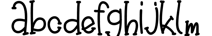 Nadhira-Regular Font LOWERCASE