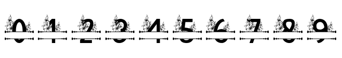 Nadine Flowers Monogram Font OTHER CHARS