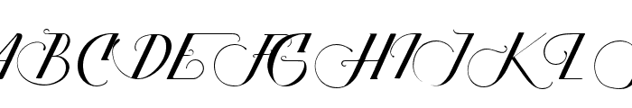 Nadyya-Regular Font UPPERCASE