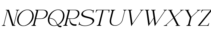 Naervik Italic Font UPPERCASE