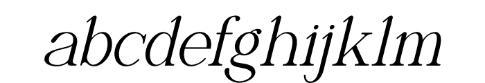 Naervik Italic Font LOWERCASE