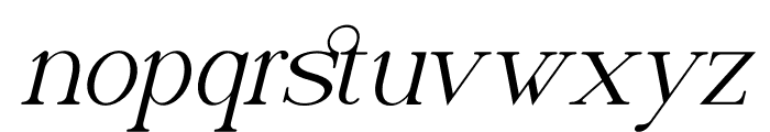 Naervik Italic Font LOWERCASE