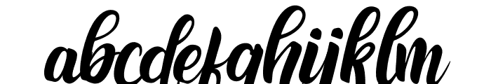 Nafasyah-Regular Font LOWERCASE