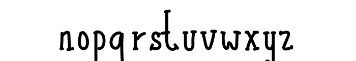 Nafisah Font LOWERCASE