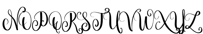 Nafiya Font UPPERCASE