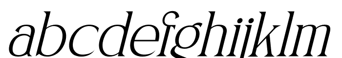 Naftegfo Italic Font LOWERCASE