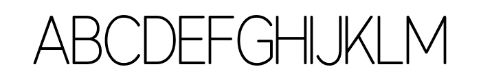 Nagatshu Light Font UPPERCASE