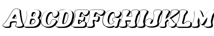 Nagbuloe Bold Italic Shadow Font UPPERCASE