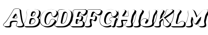 Nagbuloe Italic Shadow Font UPPERCASE