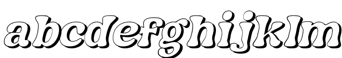 Nagbuloe-ItalicShadow Font LOWERCASE