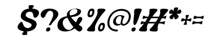 Nagbuloe Thin Italic Font OTHER CHARS