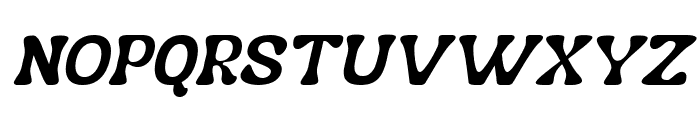 Nagbuloe Thin Italic Font UPPERCASE