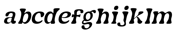 Nagbuloe Thin Italic Font LOWERCASE