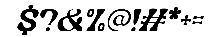 Nagbuloe-ThinItalic Font OTHER CHARS