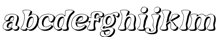Nagbuloe-ThinItalicShadow Font LOWERCASE