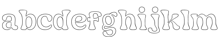 Nagbuloe-ThinOutline Font LOWERCASE