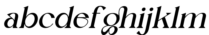 Nagishe Soinetha italic Italic Font LOWERCASE