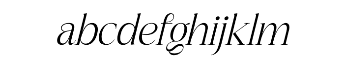 Nagista Italic Font LOWERCASE