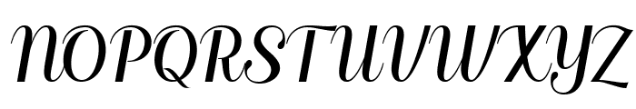 Nahla Script Regular Font UPPERCASE