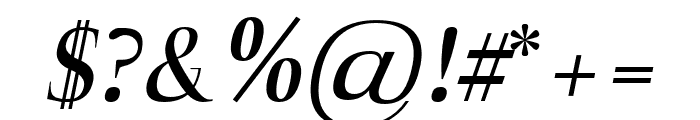 Naia semi-bold-italic Font OTHER CHARS