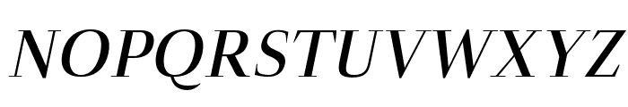 Naia semi-bold-italic Font UPPERCASE