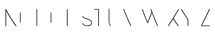 Naive Deco Sans Part 3 Font LOWERCASE