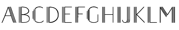 Naive Deco Sans Triple Font UPPERCASE