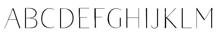 Naive Sans Light Font UPPERCASE