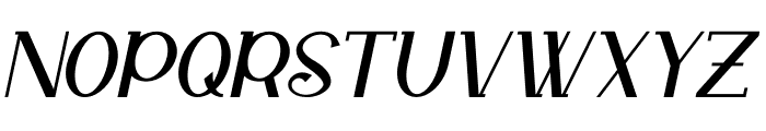 Nakata Italic Font UPPERCASE