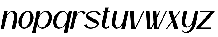 Nakata Italic Font LOWERCASE