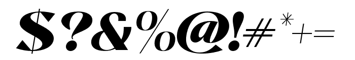 Nalisa Italic Font OTHER CHARS