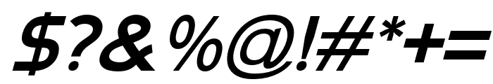 Namata-BoldItalic Font OTHER CHARS