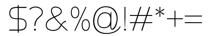 Namata-Light Font OTHER CHARS
