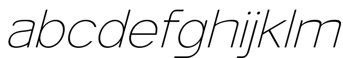 Namata-LightItalic Font LOWERCASE