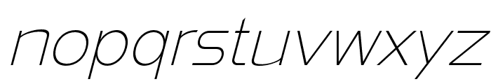 Namata-LightItalic Font LOWERCASE