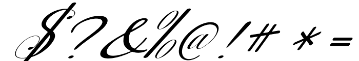 Nantiya italic Font OTHER CHARS