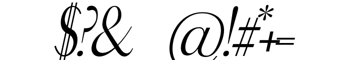 Nardina Italic Font OTHER CHARS