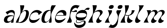 Narlesh Plasttic Italic Font LOWERCASE